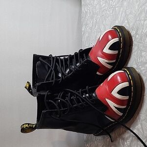 Dr. Martens Union Jack British Flag Leather Combat Boots